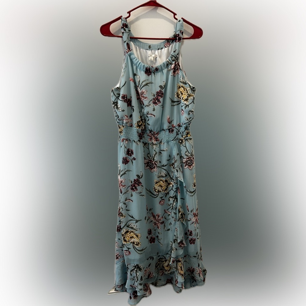 EST. 1946 Floral Blue Sleeveless Dress - Picture 3 of 10